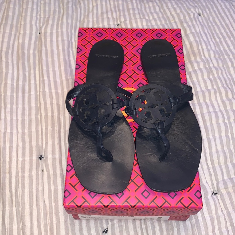 Tory Burch Miller Square Toe Sandal size 8
